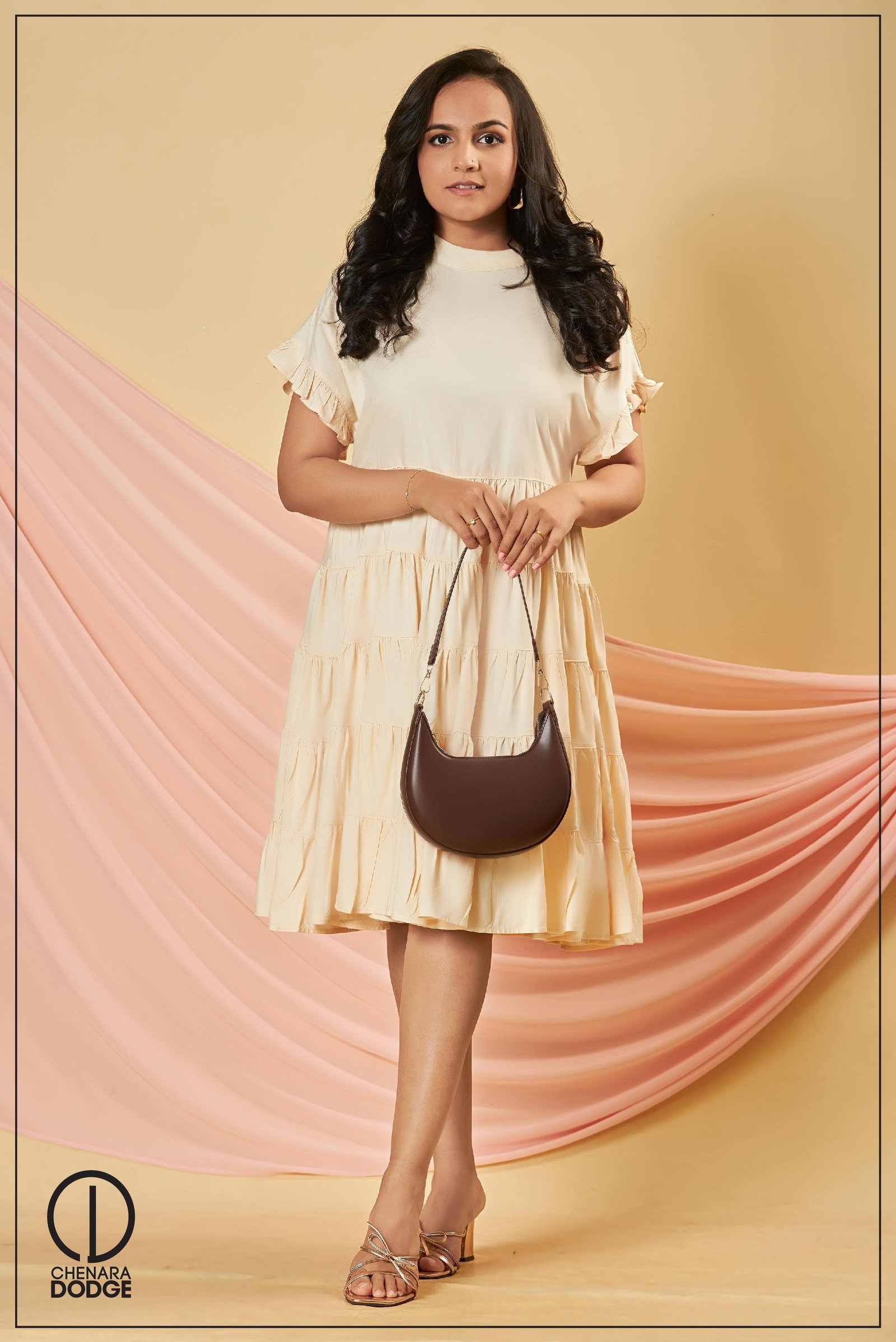 Susan Backless Sleeveless Layered Mini Dress